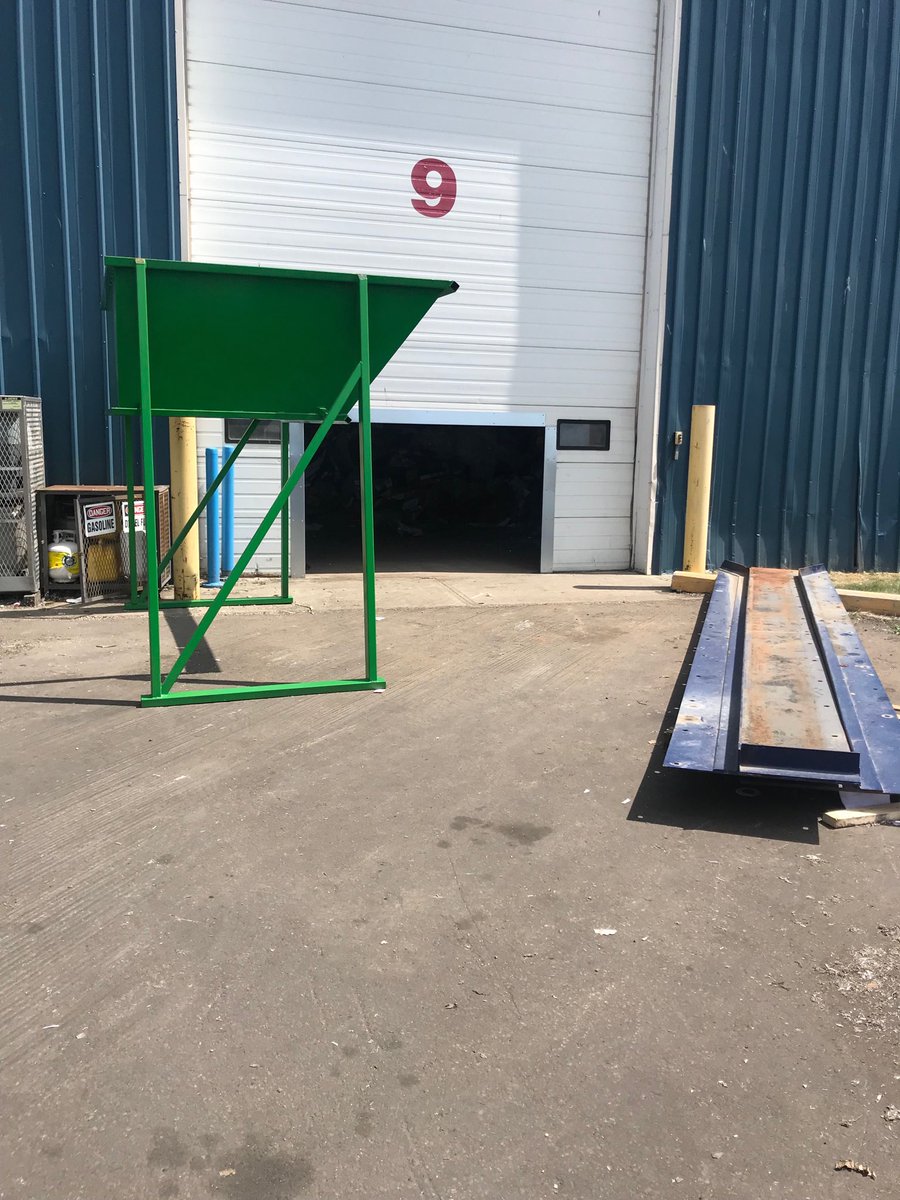 We are installing a compactor that goes through the overhead door. 